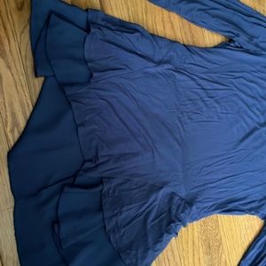 Cute blue long sleeve dress, size small.